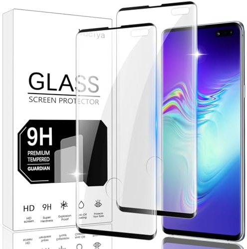 Vuciya Lot de 2 Verre Trempé pour Samsung Galaxy S10 5G Protection Écran 9H Dureté Vitre Film Résistant aux Rayures HD Ultra Transparent
