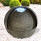 AMUR Fontaine de Jardin Décorative d'Extérieur et d'Intérieur avec Lumière LED 230 V Sphère pour Jardin, Terrasse, Salon, Balcon Source de Vie