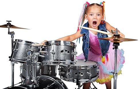 Roadshow Jr. Schlagzeug-Set mit Hardware und Becken, 5-teilig