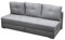 mb-moebel Sofa mit Schlaffunktion und Bettkasten, Couch für Wohnzimmer, Schlafsofa Federkern Sofagarnitur Polstersofa Wohnlandschaft mit Bettfunktion - 203x99x92cm - VARDO (Hellgrau)