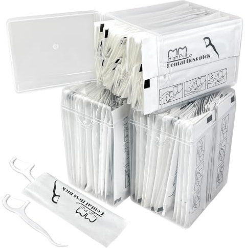 eyxformula Lot de 144 fils dentaires emballés individuellement pour le voyage - Outil unique pour enlever la plaque dentaire et les aliments