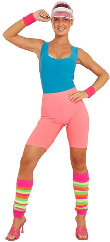 GA COMMUNICATIONS NEW WOMENS RAINBOW FLORESCENT STRIPE LEG WARMER 80'S TEEN FANCY DRESS DANCE WARE[Rainbow Legwarmer,One Size]