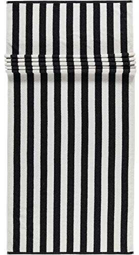 Cawö Home Saunatücher Travel, Sport & Spa Streifen 178 schwarz - 96 Saunatuch 80x200 cm