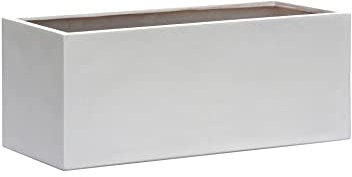 ESCHBACH® Pflanzkübel Box 80 Weiß Rechteckig * 80 x 31 x 31 cm * 10 Jahre Garantie