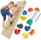 The Magic Toy Shop Climbing Stones x10 – Durable Poly-Resin Stones for Kids, Indoor & Outdoor Use – Easy Install with Rust-Free Fixings – Multicoloured Holds for Climbing Frames & Walls, Ages 3+