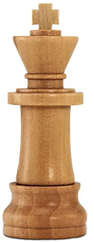 Ulticool – Figura de ajedrez de Madera de 64 GB - 3.0 de Alta Velocidad - Chess King Wood USB Stick - Ajedrez - Memoria USB - Dia del Padre - para Papá/Hombre/Él - Pen Drive - Madera marrón