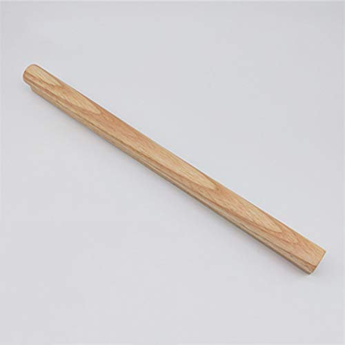 Massivholz Eiche Kleiderschrank Türgriff,Langer 100-1200mm Küchengriff Schrankgriffe Stangengriff Badezimmer Möbelgriff,Kommode Schubladen Holzgriff,Euro Vintage Bar Knopf(Length 300mm)
