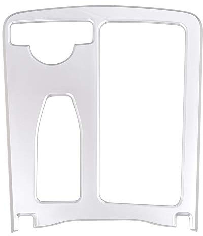 Mittelkonsole Getränkehalter Panel Cover,MoreChioce Silber ABS Auto Links Wasser Becherhalter Rahmenabdeckung Verkleidung Trim Cover Aufkleber Kompatibel mit E Klasse W212 C Klasse W204