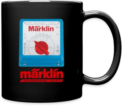 Spreadshirt Märklin Blauer Transformator Tasse Einfarbig, One size, Schwarz