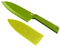 Kuhn Rikon Colori+ Non-Stick Large Santoku Knife with Safety Sheath, 22 cm, Green