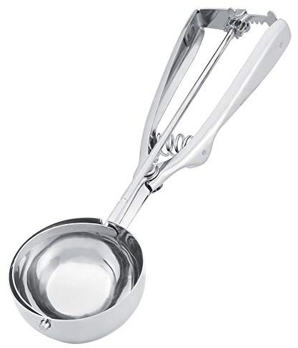 Cuillère à crème glacée, cuillère à crème glacée en acier inoxydable domestique cuillère à crème louche accessoires de cuisine(L)