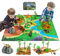 GIUHAT Dinosaurier Spielzeug ab 3 4 Jahre, Dino Figuren Kinderspielzeug, Geschenke für Junge und Mädchen, Tyrannosaurus Rex, Brachiosaurus, Pteranodon, Triceratops