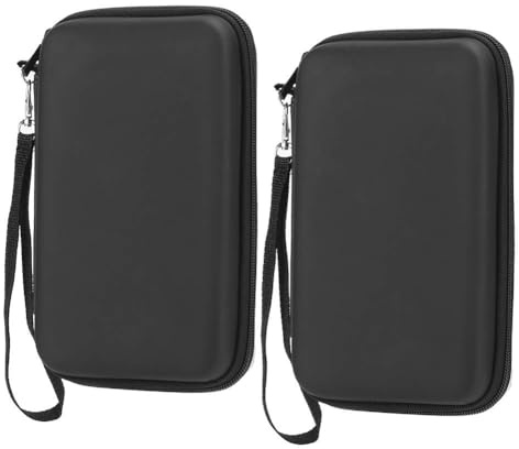Dpofirs Tragbare 2-teilige Aufbewahrungstasche für 3DS XL / 3DS LL / 3DS Handheld-Spielekonsolen mit Eva-Schutzhülle, 8 Spielkartensteckplätzen und Reißverschluss [ 3DS]