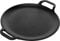 Victoria Plancha Cocina Inducción para Pizza Hierro Fundido Curado, Sartén 25cm con Asas, Fuego, Barbacoa, Horno, Vitrocerámica, Gas, Comal Curada para Antiadherente Libre de Tóxicos sin PTFE