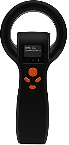 Smoostart Universeller Mikrochip-Scanner für Haustiere, FDX-A/FDX-B/HDX, Lesen Sie alle Format-Chips, 16000 Datenaufzeichnungen, Telefon und PC verbinden für Tier/Haustier/Hund/Katze/Schwein