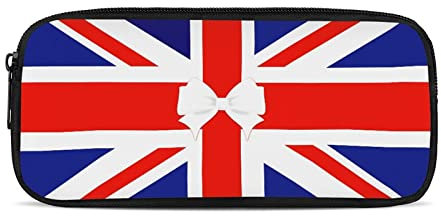Showudesigns Union Jack - Astuccio per penne piccolo per ragazzi e ragazze, con cerniera, bandiera britannica