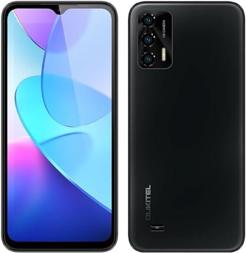 OUKITEL Android 12 Smartphone ohne Vertrag C31, 3GB+16GB, DUAL SIM+SD (3 Kartensteckplatz), Helio A22 2,0 GHz Quad-Core Handy, 5150mAh Akku, 6,52’’ HD+ Bildschirm, 5MP+13MP Kamera, Type-C GPS Schwarz