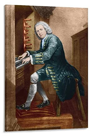 ACIDI Poster und Drucke 30 * 50cm Johann Sebastian Bach Gemälde Hängende dekorative Gemälde Kein Rahmen