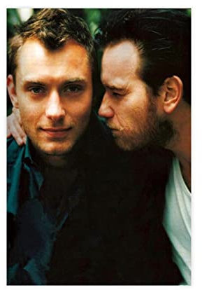 EFEZAC Ewan McGregor und Jude Law Poster 2 Leinwandposter Wandkunst Dekor Bild Gemälde für Wohnzimmer Schlafzimmer Dekoration Rahmen Stil 40 x 60 cm