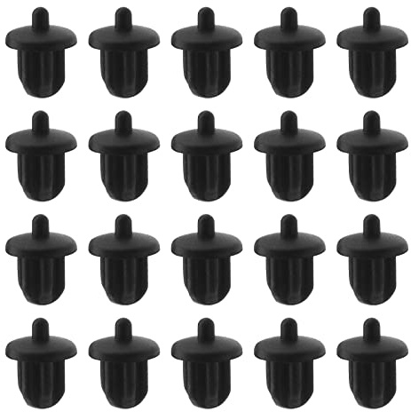 YINETTECH 20pcs 6.35mm Silicone Bouchons Anti-Poussi?re Prise Cache-Poussi?re Anti-Poussi?re Jack Bouchon Accessoires pour Amplificateur DVD Karaoké, Noir