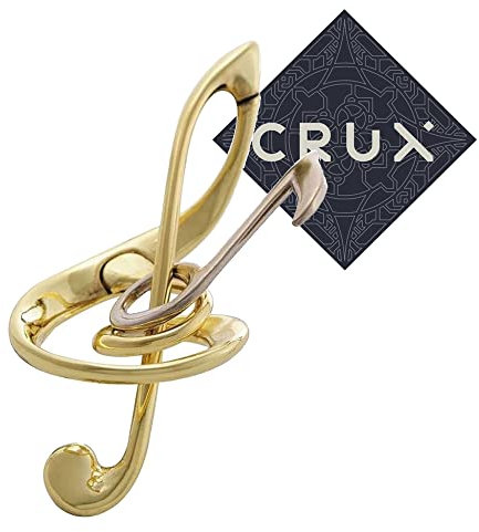 Hanayama Cast Harmony Puzzle - Level 2 of 6 - Fairly Hard - Includes Crux Sticker