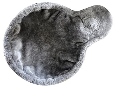 LAANCOO Cat Hamac, Tour d'arbre à Chat Gris, nid de Panier de nid Lit hamac pour Le Chat, Accessoires d'arbres de Chats (Gris) 16.9''