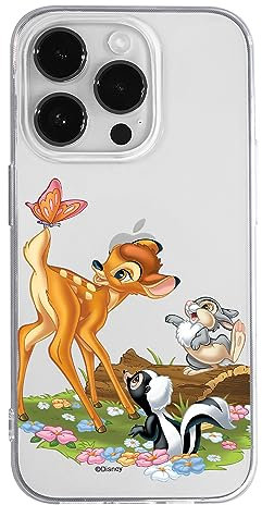 ERT GROUP Handyhülle für iPhone 14 PRO Original und offiziell Lizenziertes Disney Muster Bambi & Friends 002 optimal an die Form des Handy angepasst, teilweise transparent