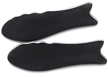 GLEAVI Horn Schabbrett zur Körpermassage Fischförmiges Massagegerät aus Cornu Bubali mit Glatter Oberfläche für Zuhause und Reise