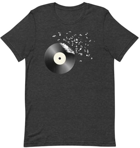 Melodia di registrazione audio grammofono divertente per gli amanti della produzione di suoni, grigio scuro erica