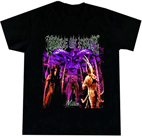 LIANGSHAN Men's Vintage Rare Cradle of Filth Shortsleeve Tortured Soul Asylum T-Shirt Balck XL