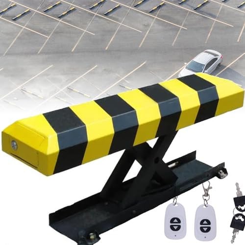 LINTAIZUO Ferngesteuerter Parkpfosten, Sicherheitswerkzeuge, Parksperre, Faltbare Parksperre, T-förmiges Schloss, Parksperre, Parkpfostensperre, Parkplatz-Einfahrtswächterschoner