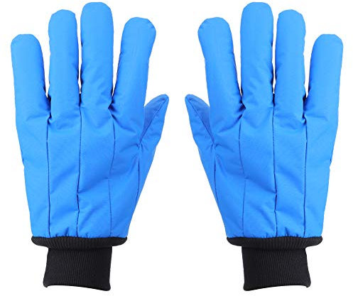 Zixyqol Kryo-Handschuhe, Schutz vor Flüssigem Stickstoff, Feuerlöscher, Trockeneis, Frostschutzmittel, Einheitsgröße, 32 Cm