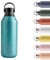 Chilly's Series 2 Water Bottle - Stainless Steel Thermal Bottles with Double Wall Vacuum, Soft Collar & Carry Loop - Atlantis, 500ml