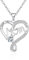 Tusuzik Halskette Damen Silber 925 Herzkette Muttertagsgeschenk Halsketten mit Unendlichkeitszeichen Schmuck Kleine Geschenke für Frauen Freundin