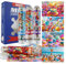 MISITU 4er-Pack Mini Puzzles mit 150 Teilen für Erwachsene – Bunter Geburtstag – Reisepuzzle als Heimdekoration