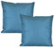 JACK 2er Set Outdoor Kissenhülle Kissenbezug 50x50cm Wasserfest Sitzkissen Lounge Kissen Garten Stuhl Lotus Effekt, Farbe:Rauchblau