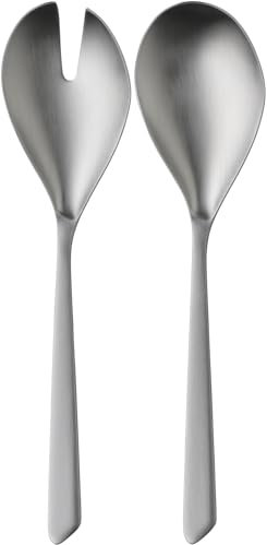 WMF Neo Salatbesteck Edelstahl 25cm, Salatgabel, Servierlöffel, Cromargan protect mattiert, kratzbeständig, spülmaschinenfest