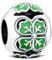 KEQ Charms Anhänger 925 Silber Charm für Frauen Armbänder Grüner Emaille Lucky Kleeblatt Versilbert Damen Schmuck für Bettelarmband