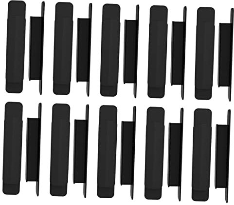 DOITOOL Self-Adhesive Door Handles 20Pcs Pack No Drill Cabinet Pulls for Cupboards Wardrobes Drawers and Windows Easy Stick-on Installation for DIY Furniture Upgrade