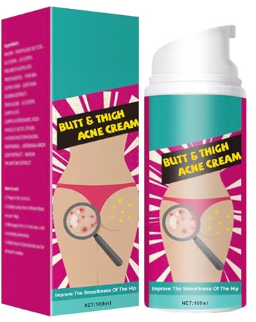 Crema contro l'acne per i glutei, crema detergente per l'acne per glutei, crema per i brufoli di glutei, butt acne Clearing Spot Treatment,Crema di rimozione di brufoli per glutei 100 ml