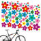 CHDZSW Fahrrad Aufkleber, 3 Stück Blumen Sticker, Wasserdicht, Für Fahrrad, Laptop, Auto, Motorrad, Handy, Notizbuch