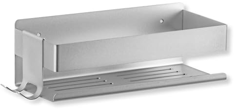 BENKSTEIN Duschablage | Duschregal zum Kleben oder Bohren | Duschkorb zum Hängen – auch ohne Bohren montierbar | Duschgel & Shampoo Halterung für Dusche & Co. | Badezimmer Organizer, Shower Shelf