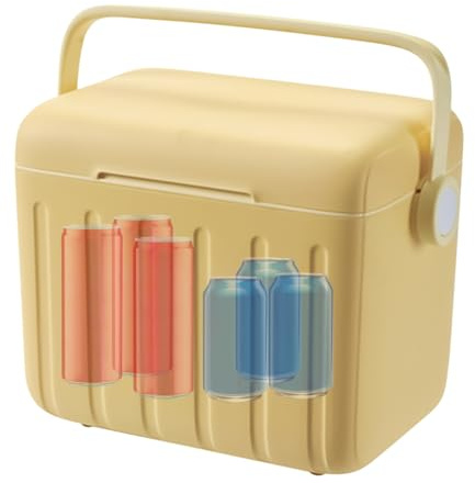 Reisekühler, Kleine Kühlbox, Outdoor-Isolierbox 6L mit 6 Eisbeuteln - Kompakt für Fahrzeuge, einfach zu tragen, geeignet für Sportveranstaltungen, Katastrophenschutz, Impfstofflagerung