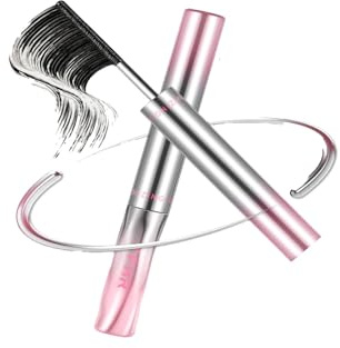 ZWWOGE 2026 Iron Eye Mascara mit Metallbürste für ältere Frauen - Wasserfeste Wimperntusche für dünne Wimpern, Volumen & Länge - Präziser Auftrag auch an kleinen Haaren, schwarz & clump-free