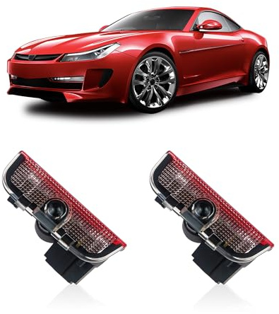 IGEAIIE Car Door Lights, 2 Pack LED Door Projector Logo Lights, Wireless Welcome Puddle Lights, Ghost Shadow Door Lamps Compatible with V-Series Vehicles (Selected Models 2006-2021)
