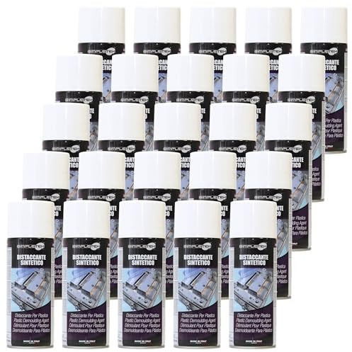 SIMPLETEK - 25 x détachant non silicone sans pulvérisation CFC pour moulage plastique -40/+300°C Peindre Collable (25 pièces)