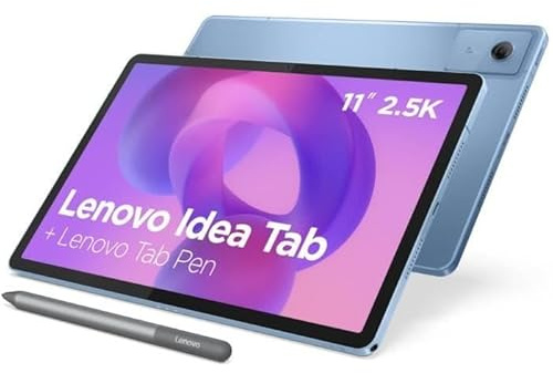 Lenovo Tablette Tactile Idea Tab - 11 2,5K IPS - 4 Go RAM - Stockage 128 Go - Bleu + Stylet