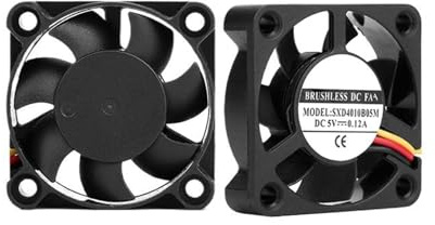 2PCS 40mm 3D Printer Cooling Fan 5V 12V 24V 4010 Accessories DC Brushless 40x40x10mm Mini Black Radial Fans(24V Dual Ball)