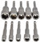TIMESETL 10 Stück Steckschlüssel 6–15 mm Steckschlüsselsätze, Set Magnete Sechskant Stecknuss Nüsse 1/4 Zoll Stecknuss Adapter Bithalter Magnetisch Werkzeug Nuss Aufsatz für Akkuschrauber