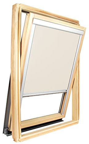Verdunkelungsrollo, kompatibel mit Roto®, verschiedene Modelle erhältlich – 114 cm x 118 cm